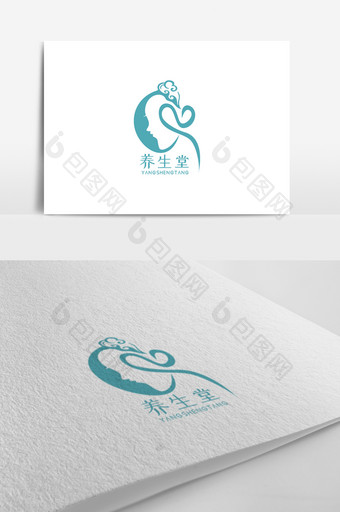 个性独特养生堂LOGO设计图片