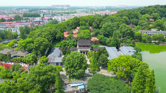 航拍湖北黄冈东坡赤壁景区