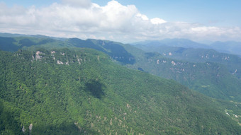 航拍湖北神农架天燕景区