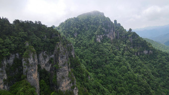 航拍湖北神农架天燕景区4A景区