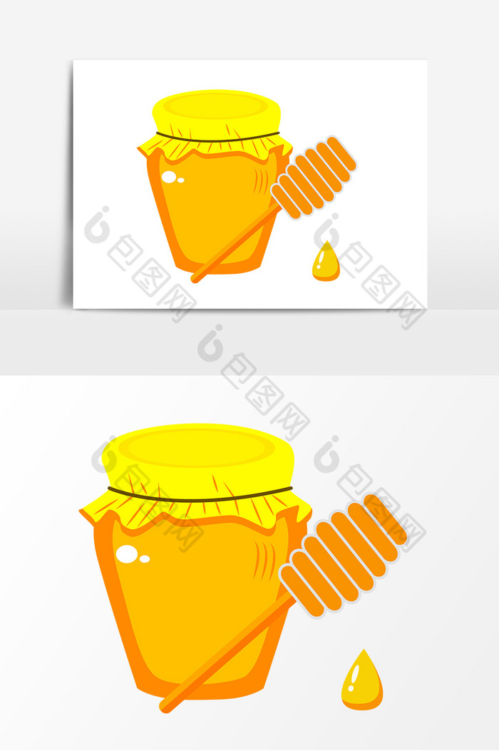 手绘卡通蜂蜜元素