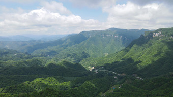 航拍湖北神农架天燕景区4A景区