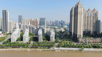 航拍湖北武汉城市建设宣传片