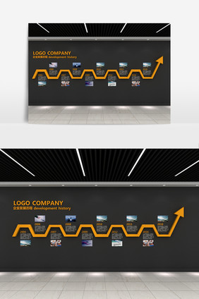 导向式企业发展历程展示墙