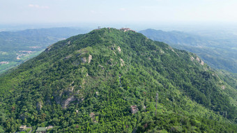 航拍湖北武汉木兰风景区木兰<strong>金顶</strong>