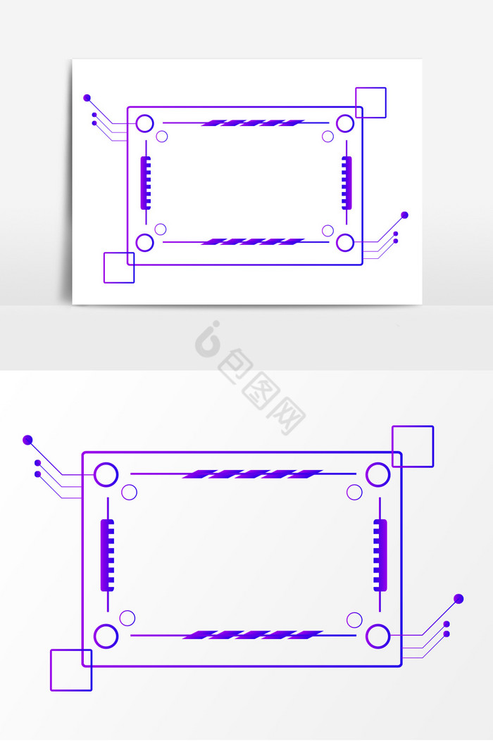 未来科技人工智能边框图片