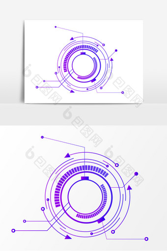交互界面科技元素图片