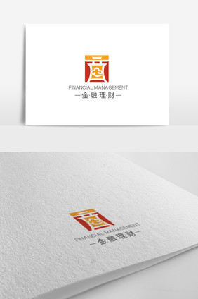 时尚高端大气简洁金融理财logo模板