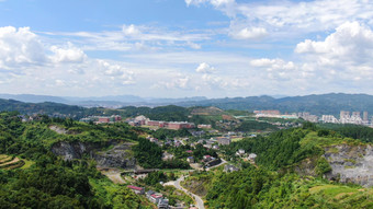 航拍湖南张家界巍峨大山