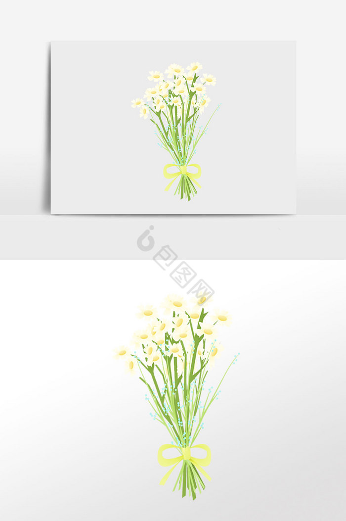 植物漂亮花束插画图片