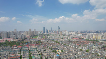 <strong>航拍</strong>江苏无锡<strong>城市大景</strong>