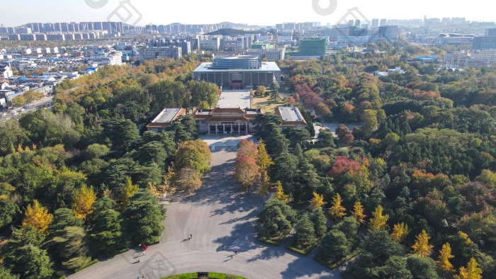 航拍江苏徐州淮海战役博物馆图片-包图网企业站