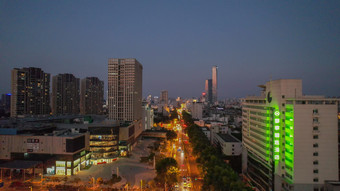 航拍<strong>江苏</strong>镇江城市<strong>夜景</strong>灯光