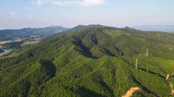 航拍连绵起伏山川丘陵地貌