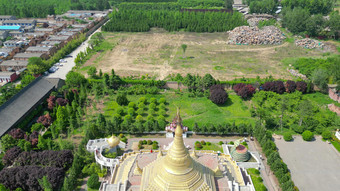 航拍洛阳白马寺