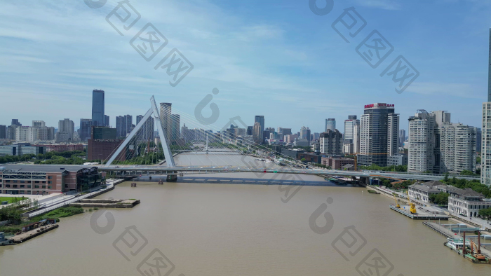航拍宁波甬江外滩大桥图片-包图网企业站