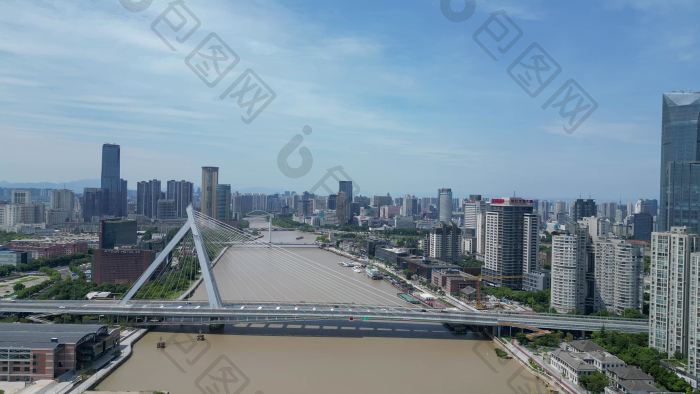 航拍宁波甬江外滩大桥图片-包图网企业站