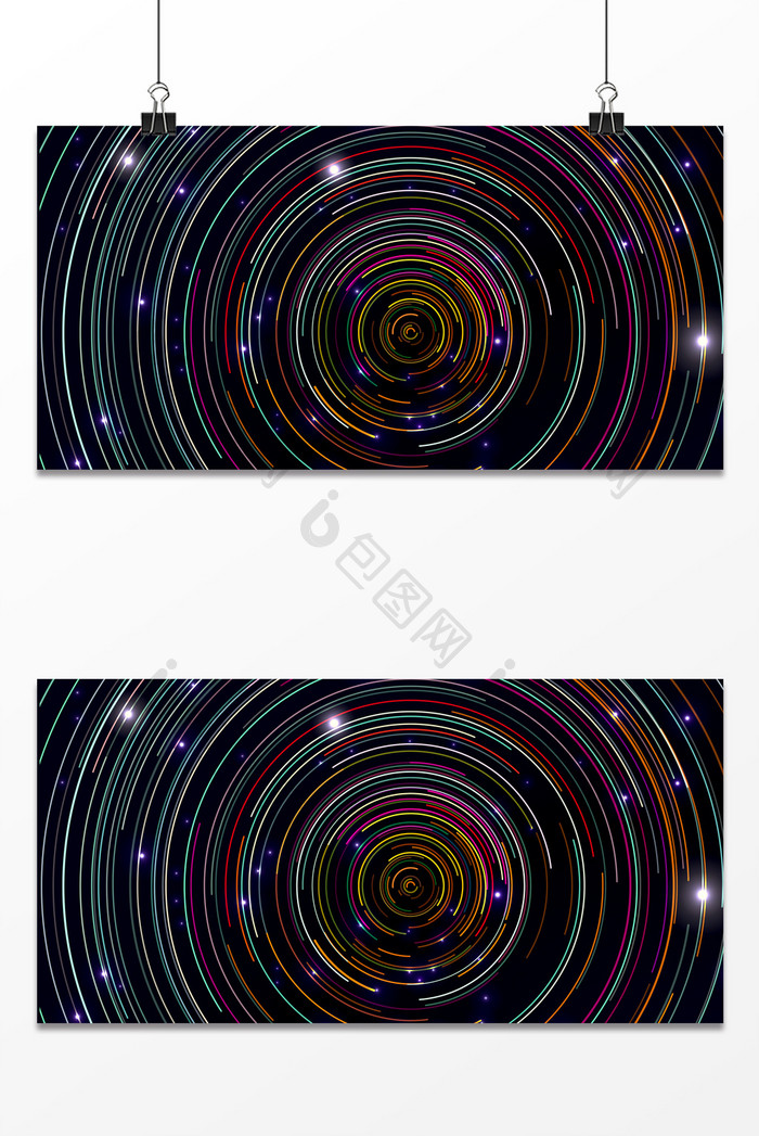 浪漫梦幻螺旋宇宙星轨闪亮星星通用背景