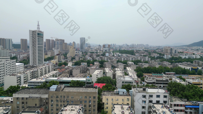 航拍山东泰安城市建设城市风光图片-包图网企业站