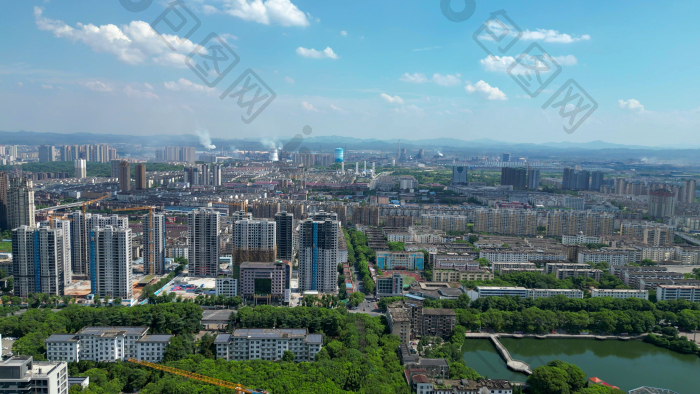 航拍新余城市风光新余大景图片-包图网企业站