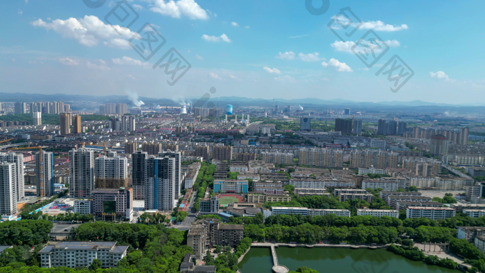 航拍新余城市风光新余大景图片-包图网企业站