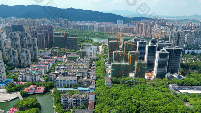 航拍新余城市风光新余大景图片-包图网企业站