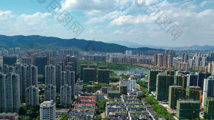 航拍新余城市风光新余大景图片-包图网企业站