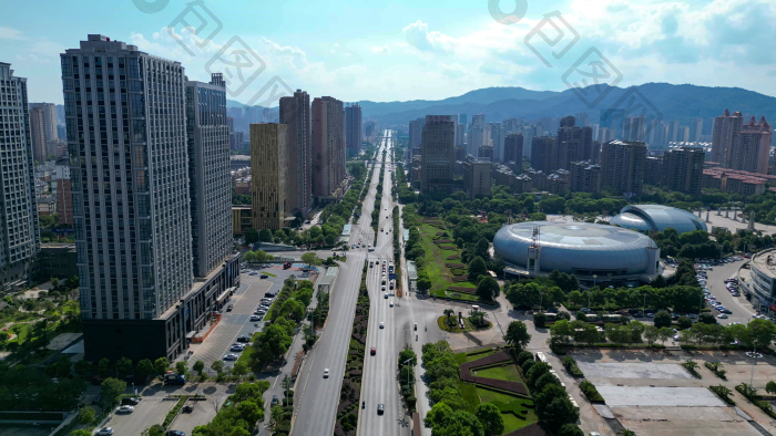 航拍新余城市风光新余大景图片-包图网企业站