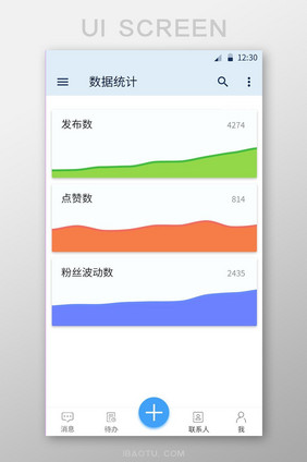 深蓝色数据统计图表统计图走势图统计界面