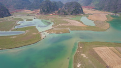 航拍云南普者黑5A景区风景