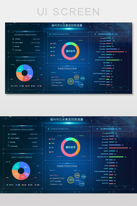 可视化大数据UI网页界面