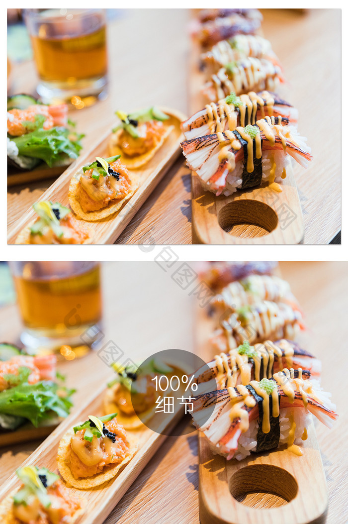 高清美味日式日料寿司摄影图片