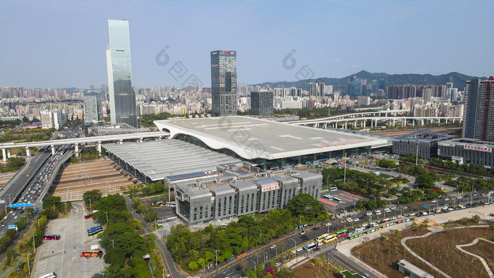 广东深圳北站深圳高铁站图片-包图网企业站