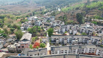 云南弥勒锦屏山后海景区航拍