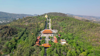 云南弥勒锦屏山景区航拍