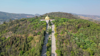 云南弥勒锦屏山景区航拍