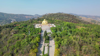 云南弥勒锦屏山景区航拍