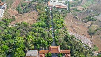 云南弥勒锦屏山景区航拍