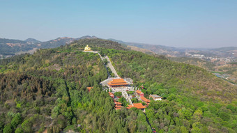 云南弥勒锦屏山景区航拍