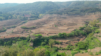 云南山区农业种植耕地航拍