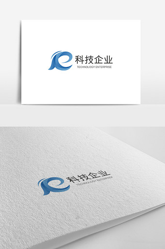 大氣時尚高端科技企業logo設計模板圖片下載