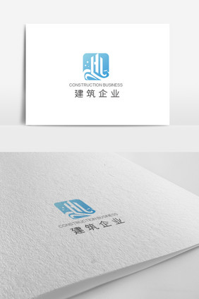 大气时尚高端建筑公司logo设计模板