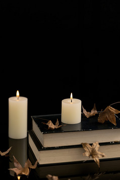 烛光蜡烛感恩节图片