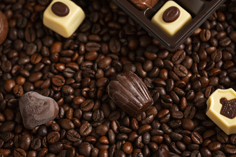 巧克力甜品咖啡<strong>豆海报</strong>