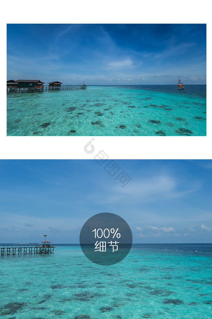 马来西亚仙本那邦邦岛海岛风光片图片