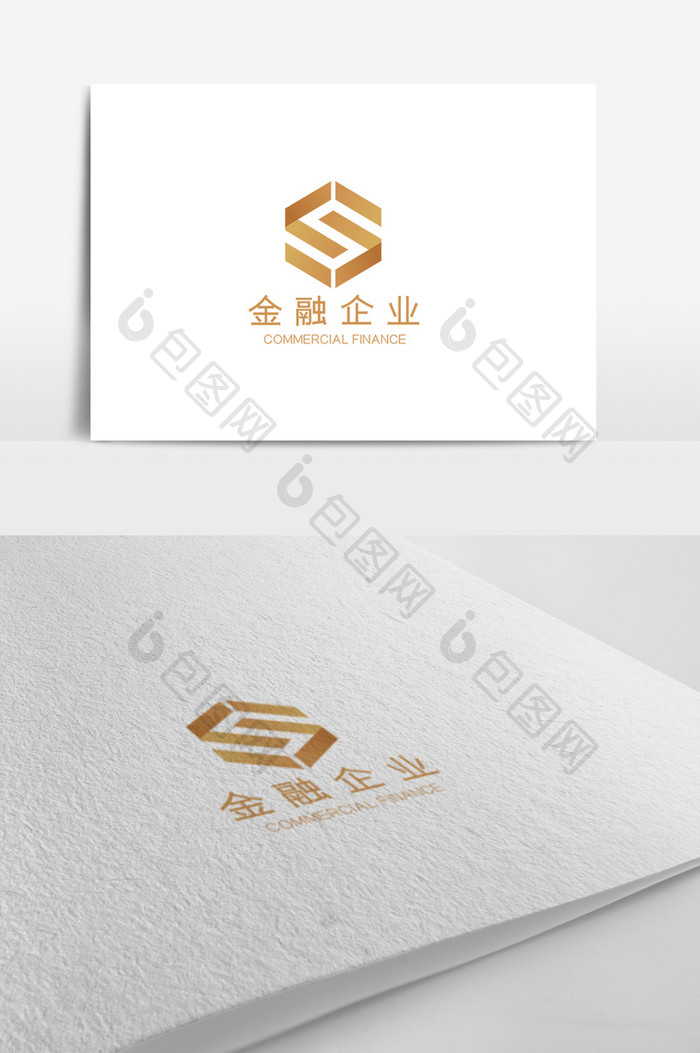 大气时尚高端金融企业logo设计模板