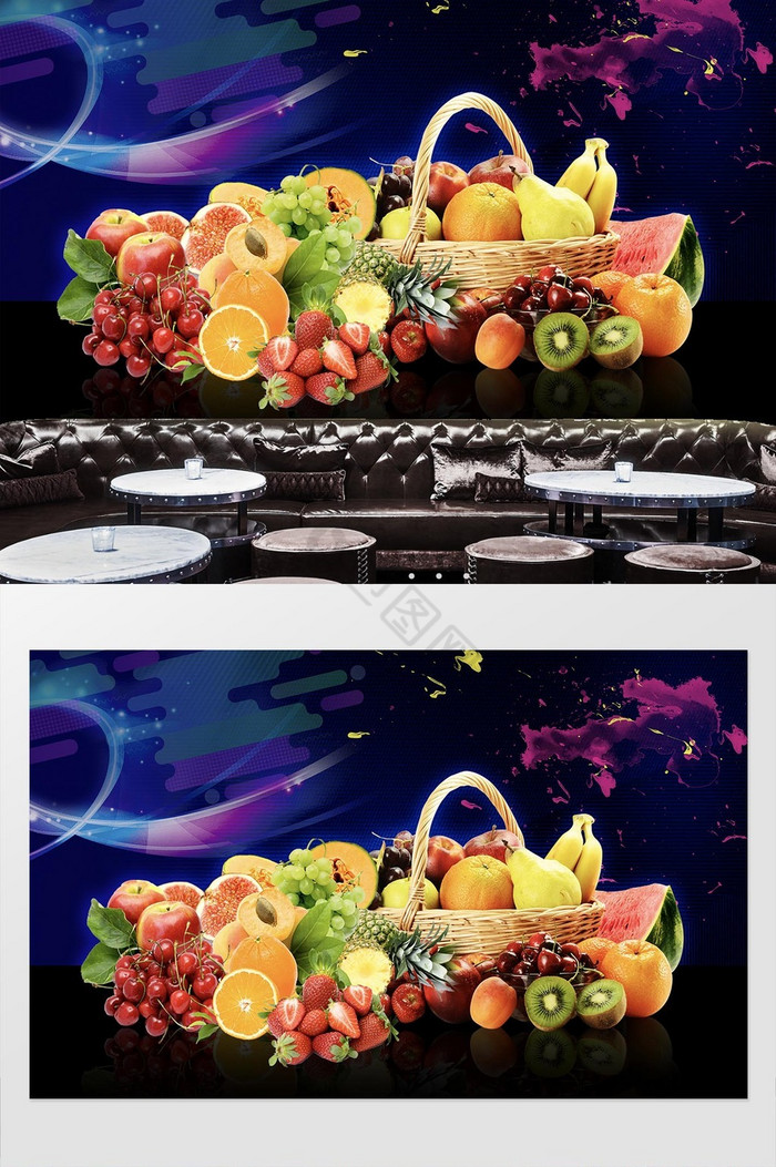 果篮新鲜水果水果鲜果水果店果汁图片