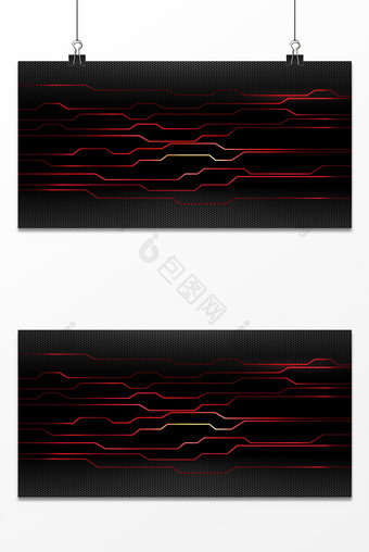 大气商务科技技术红色线路背景图图片