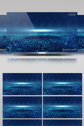 蓝色粒子斑点动感企业宣传背景晚会视频图片