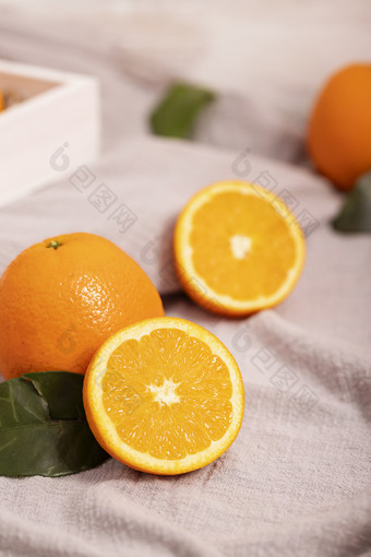 水果橙子亮调背景图片